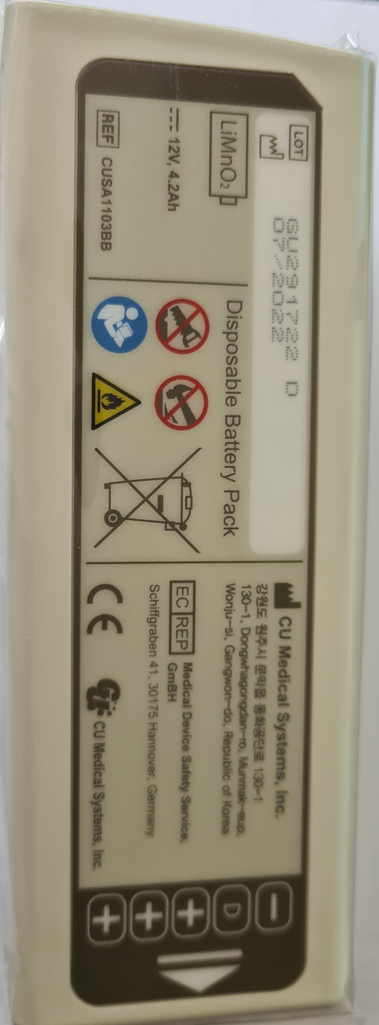 Batterie für ME PAD Defibrillator