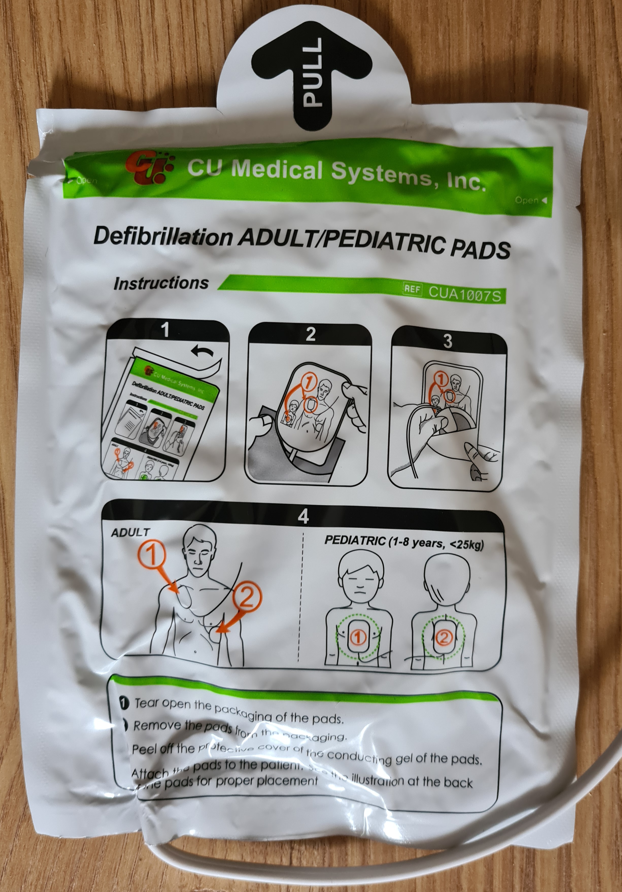 Defibrillationselektroden für Erwachsene für ME PAD Defibrillator